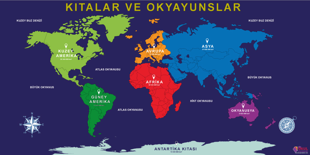 Kıtalar ve Okyanuslar