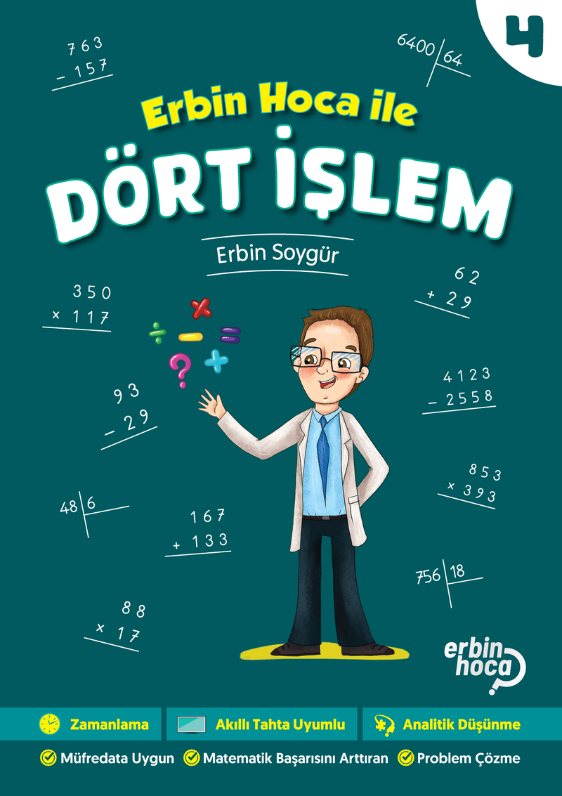 Erbin Hoca ile Dört İşlem 4 Kapak Resmi
