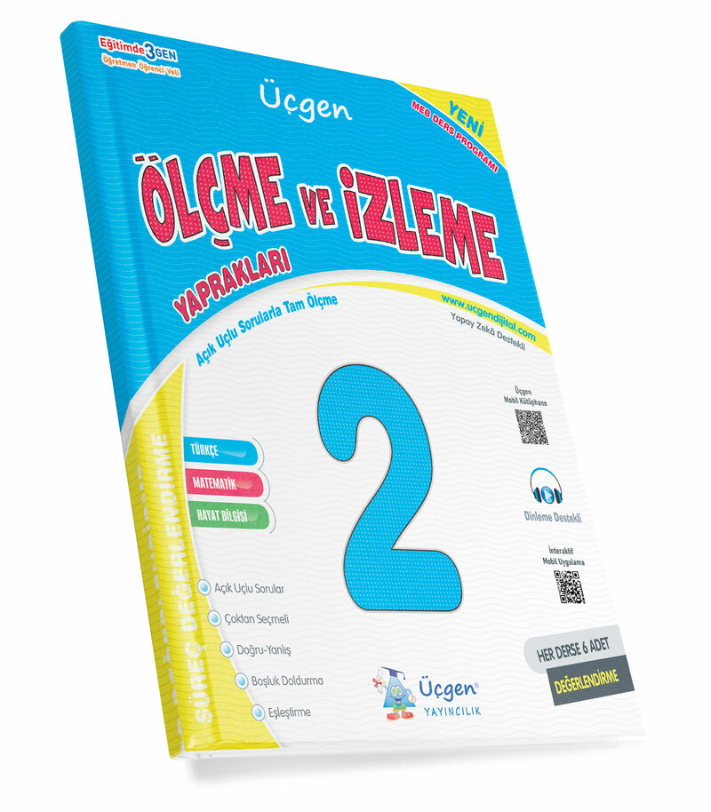 2 Sınıf Ölçme İzleme Yaprakları Kapak Resmi