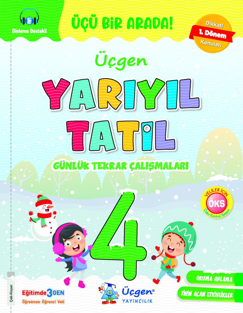 4. Sınıf Yarıyıl Tatil Kitabı Kapak Resmi