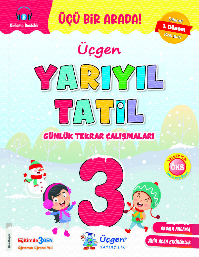 3. Sınıf Yarıyıl Tatil Kitabı Kapak Resmi