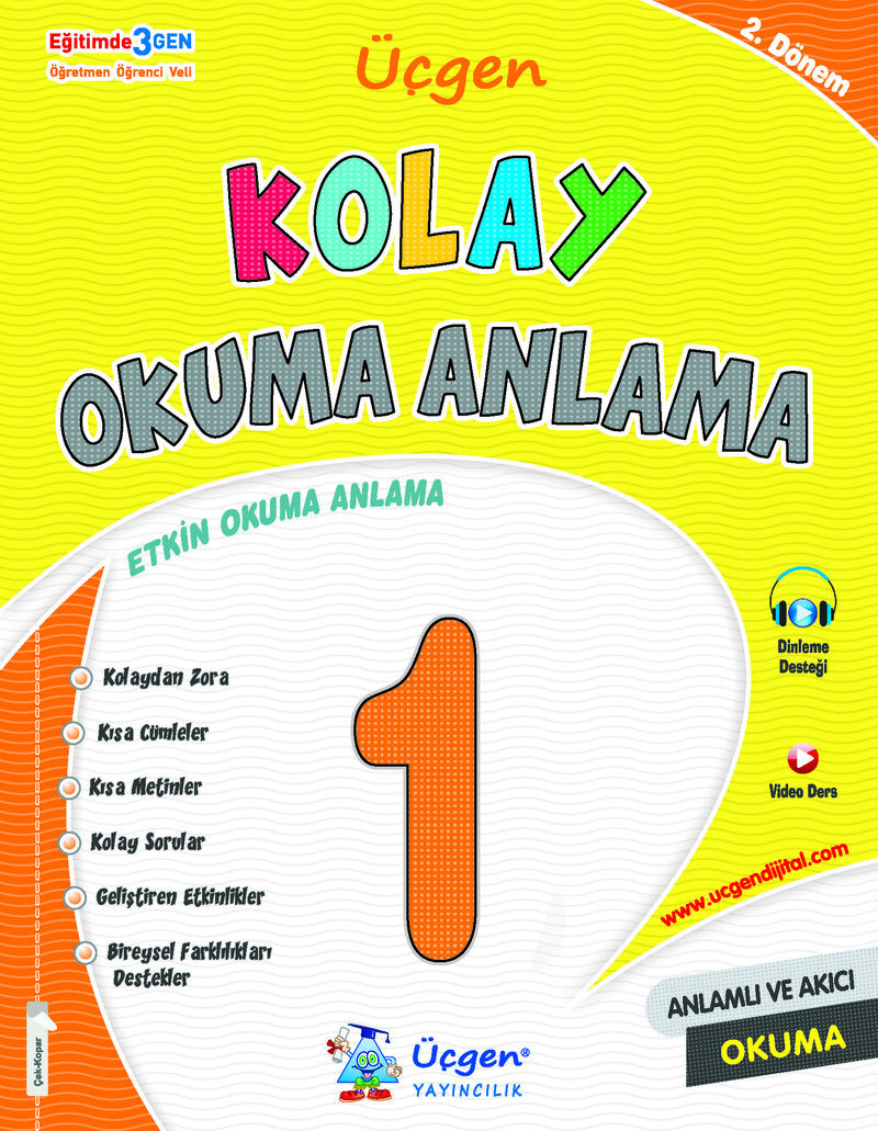 1. Sınıf Kolay Okuma - Anlama Kapak Resmi