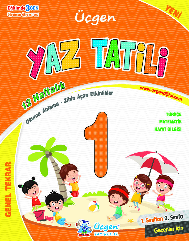 1. Sınıf Yaz Tatili Kitabı Kapak Resmi