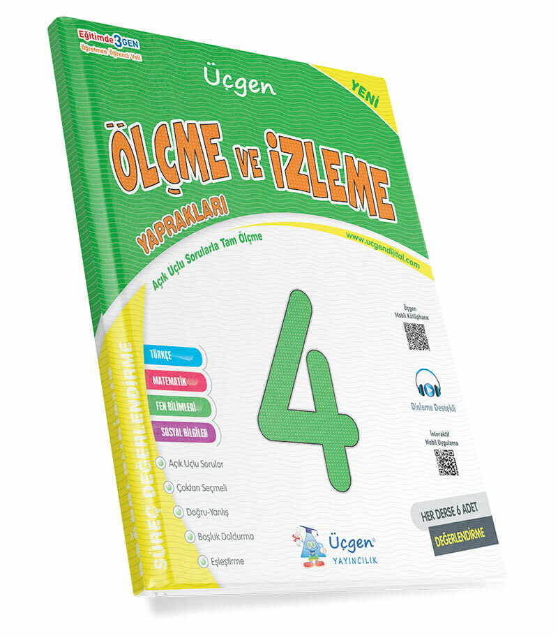 4. Sınıf Ölçme ve İzleme Yaprakları Kapak Resmi